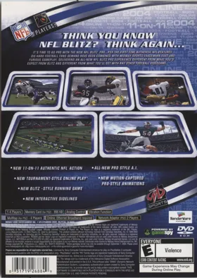 NFL Blitz Pro box cover back